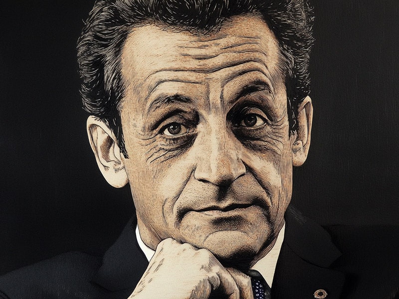 Nicolas Sarkozy, illustration, portrait