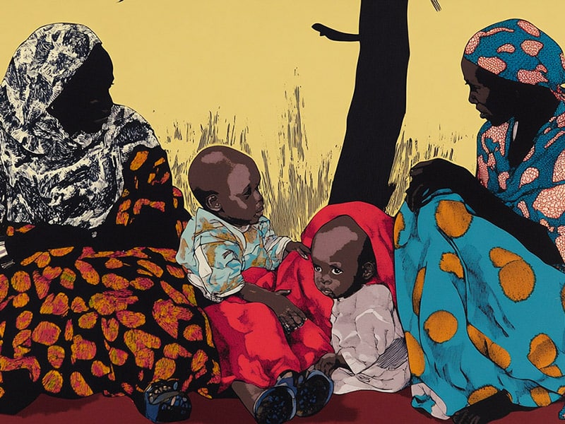 Illustration éditoriale web actualité Soudan